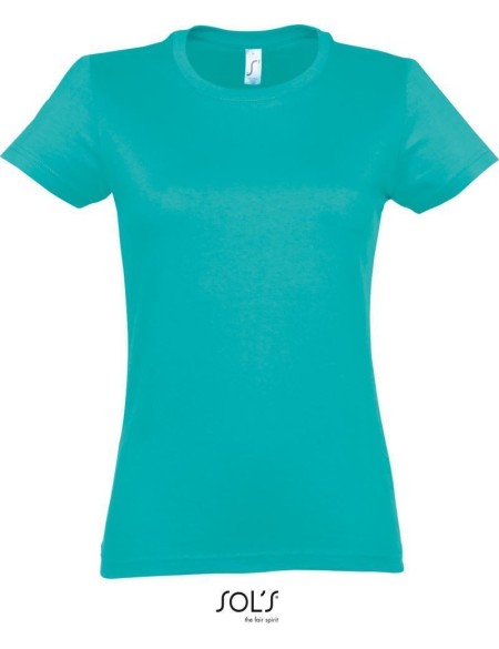 Damen T-Shirt - Imperial - Karibikblau L