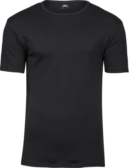 Herren-T-Shirt – Teejays Interlock – Schwarz 4XL