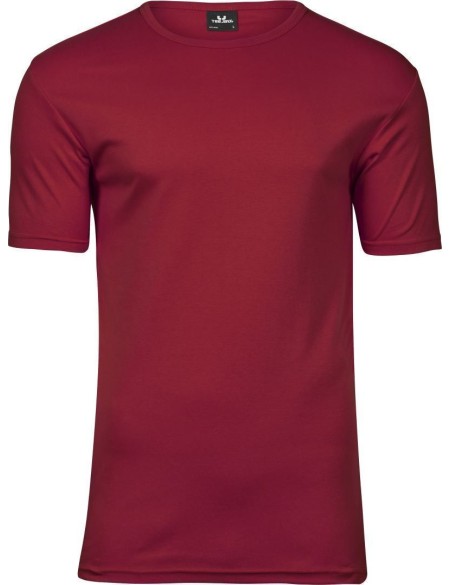 Herren-T-Shirt – Teejays Interlock – Tiefrot 3XL