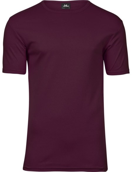 Herren-T-Shirt – Teejays Interlock – Vínová S