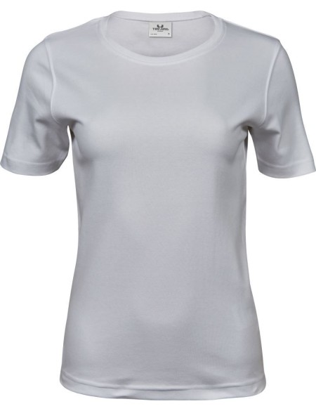 Damen T-Shirt - Teejays Interlock - Weiß S