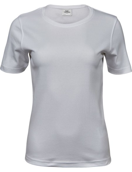 Damen-T-Shirt – Teejays Interlock – Weiß XL