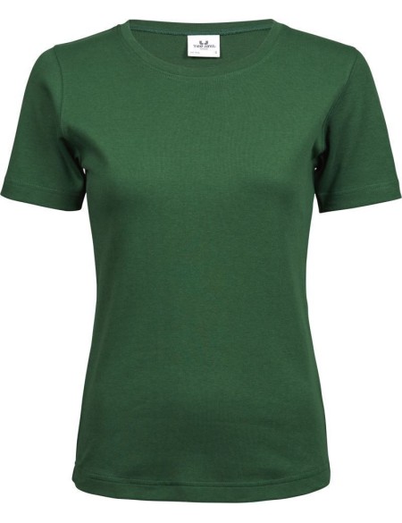 Damen-T-Shirt – Teejays Interlock – Waldgrün XL