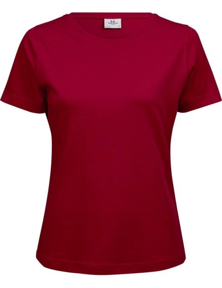 Damen T-Shirt - Teejays Interlock - Rot S