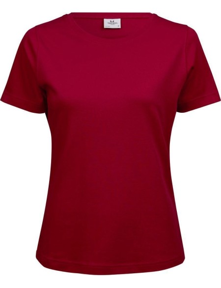 Damen-T-Shirt – Teejays Interlock – Rot XL