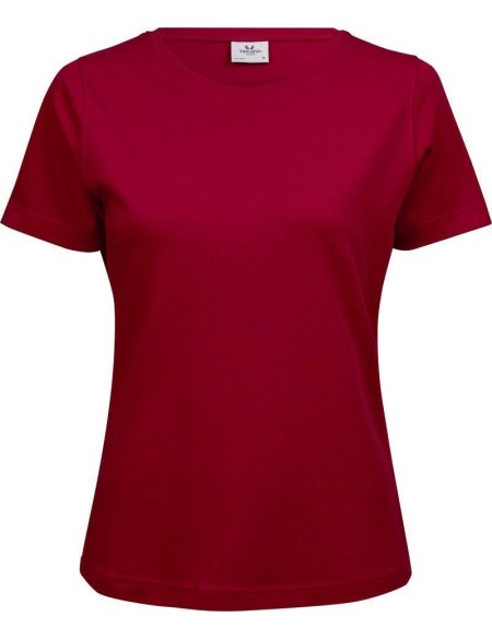 Damen-T-Shirt – Teejays Interlock – Rot XXL