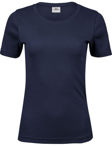 Damen T-Shirt - Teejays Interlock - Navy L