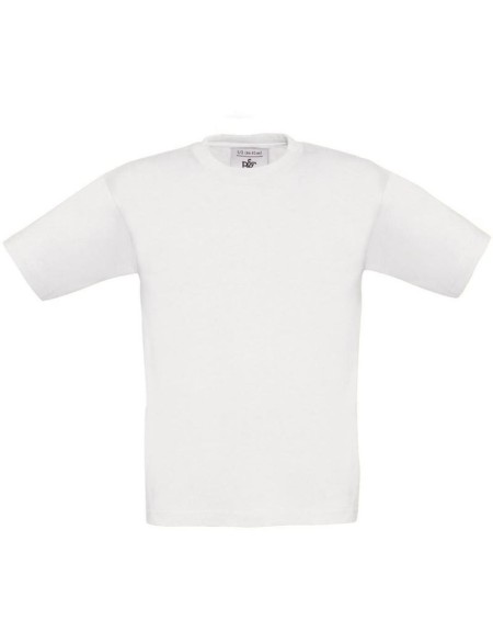 Kinder-T-Shirt – B+C 190 – Weiß 9–11 Jahre
