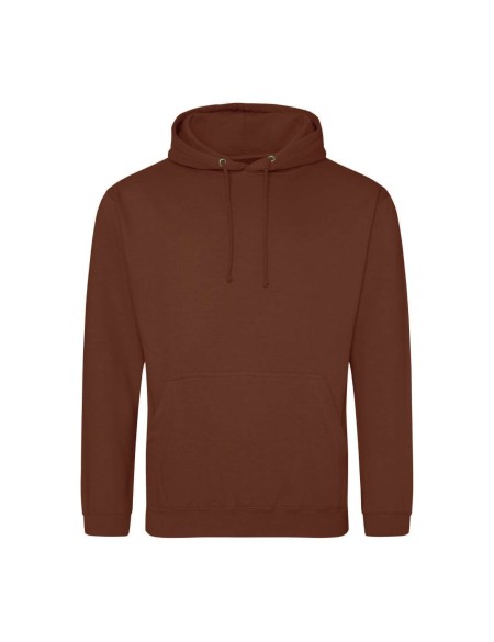 JustHoods Herren Kapuzenpullover – Roter Rost 3XL
