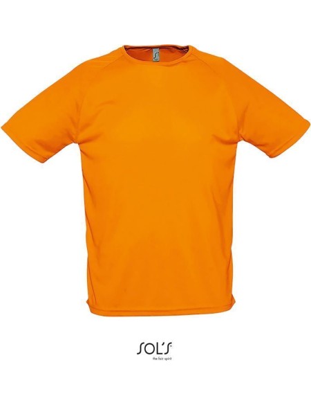 Sport-T-Shirt für Herren SPORTS - Neonorange M