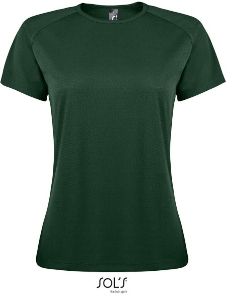 Sport-T-Shirt für Damen SPORTS - Waldgrün XL