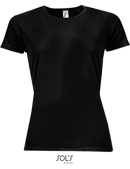 Sport-T-Shirt für Damen SPORTS - Schwarz XL