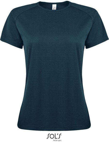 Damen-Sport-T-Shirt SPORTY - Petrol XL