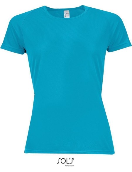 Sport-T-Shirt für Damen SPORTS - Aqua XL