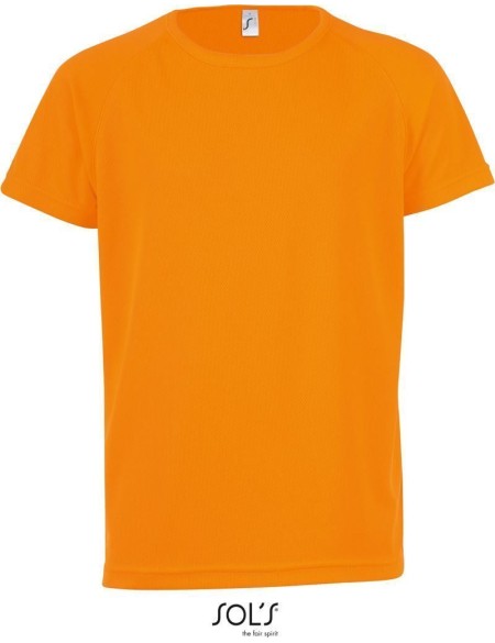 Sport-T-Shirt für Kinder - SPORTS Neonorange 12 Jahre