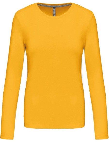 Damen T-Shirt – Kariban K383 Langarm – Gelb S