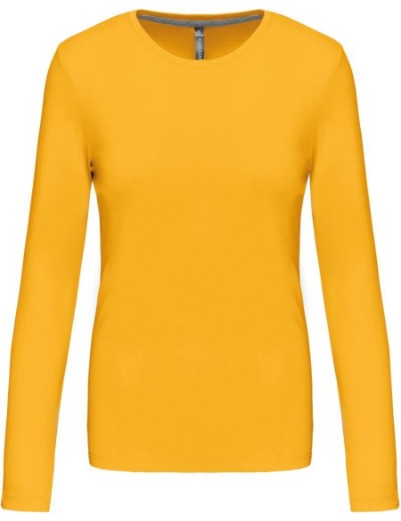 Damen-T-Shirt – Kariban K383 mit langen Ärmeln – Gelb M