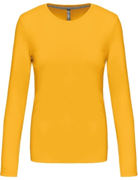 Damen-T-Shirt – Kariban K383 mit langen Ärmeln – Gelb L