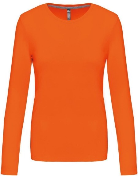 Damen-T-Shirt – Kariban K383 mit langen Ärmeln – Orange 3XL