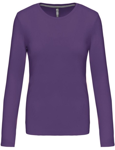 Damen-T-Shirt – Kariban K383 mit langen Ärmeln – Lila XXL
