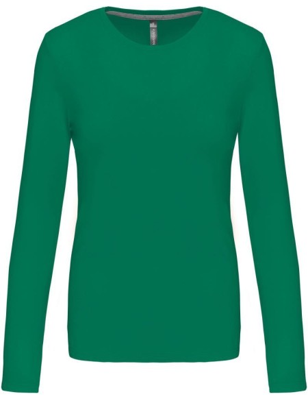 Damen-T-Shirt – Kariban K383 mit langen Ärmeln – Kellygrün 3XL