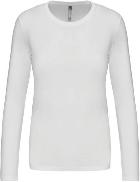 Damen T-Shirt – Kariban K383 Langarm – Weiß S