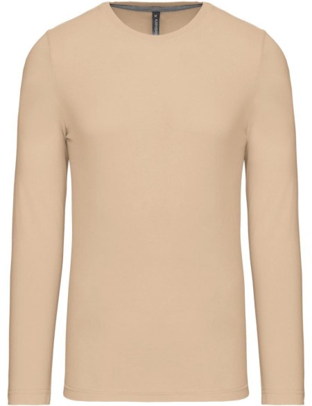 Herren-T-Shirt – Kariban K359 mit langen Ärmeln – Hellsand 4XL