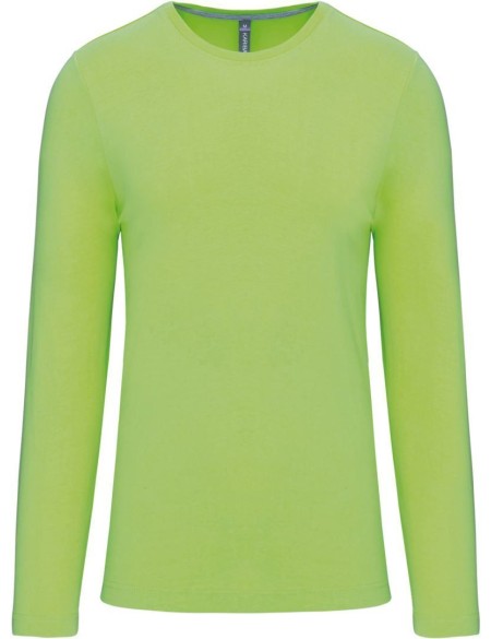 Herren-T-Shirt – Kariban K359 mit langen Ärmeln – Lime XXL