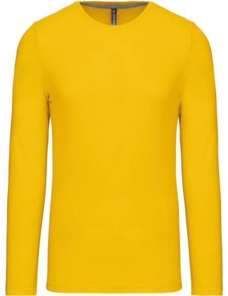 Herren-T-Shirt – Kariban K359 mit langen Ärmeln – Gelb XL