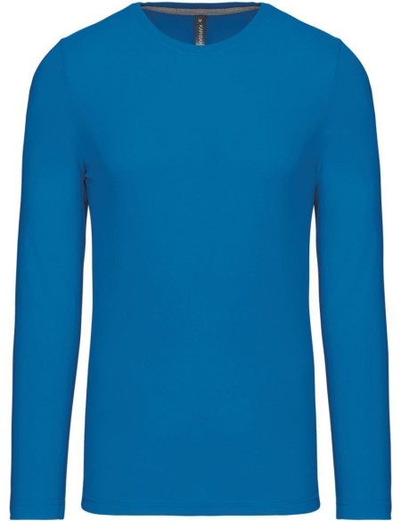 Herren-T-Shirt – Kariban K359 mit langen Ärmeln – Tropisches Blau XXL