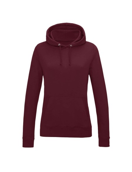 JustHoods Damen-Sweatshirt – Burgunderrot L