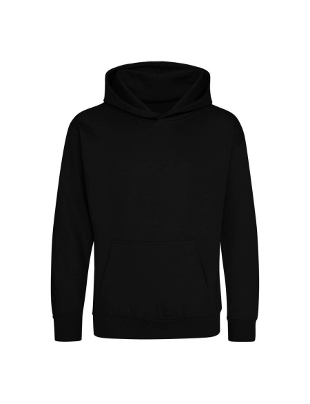 Kinder-Sweatshirt JustHoods - Tiefschwarz 5/6 Jahre