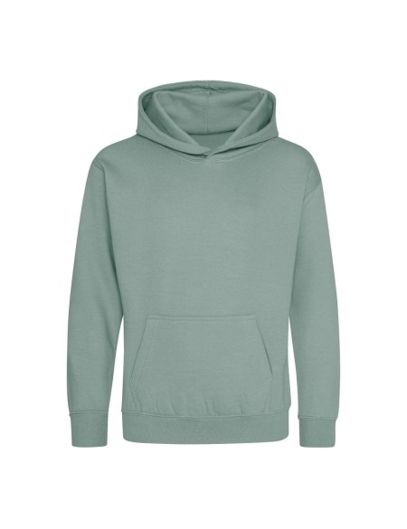 Kinder-Sweatshirt JustHoods - Dusty Green 12/13 Jahre
