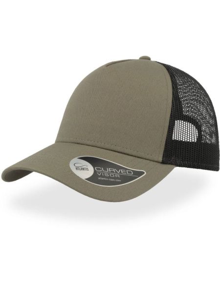 Cap Rapper Cotton - Oliv/Schwarz