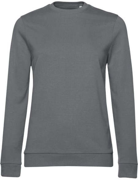 Damen-Sweatshirt ohne Kapuze #Set In - Elefantengrau XXL
