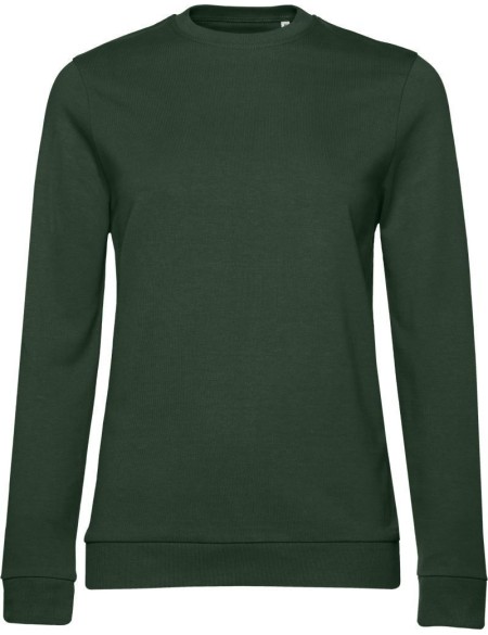 Damen-Sweatshirt ohne Kapuze #Set In - Waldgrün S