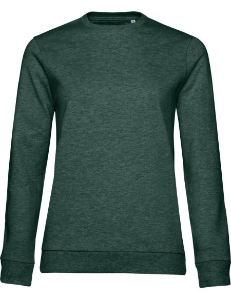 Damen Kapuzenpullover #Set In - Heather dunkelgrün M