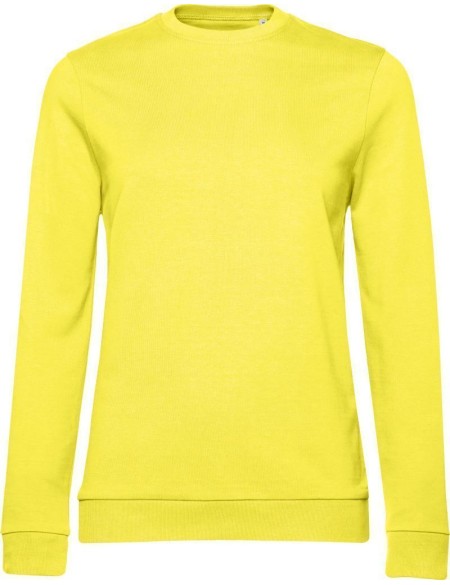 Damen-Sweatshirt ohne Kapuze #Set In - Solargelb L