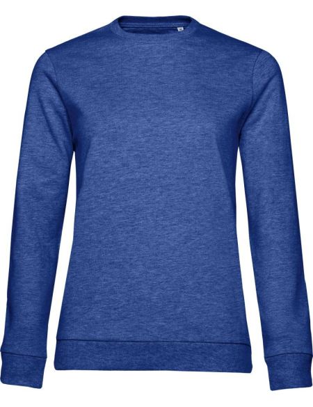 Damen-Sweatshirt ohne Kapuze #Set In - Heather Royalblau XXL