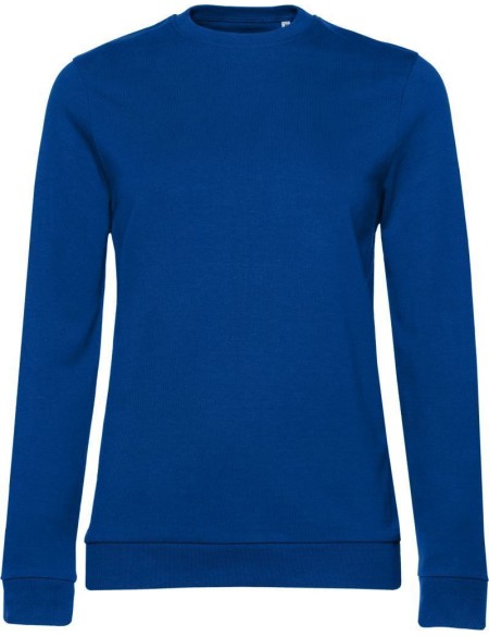 Damen-Sweatshirt ohne Kapuze #Set In - Königsblau 3XL