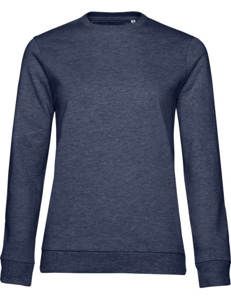 Damen-Hoodie #Set In - Heather Navy S