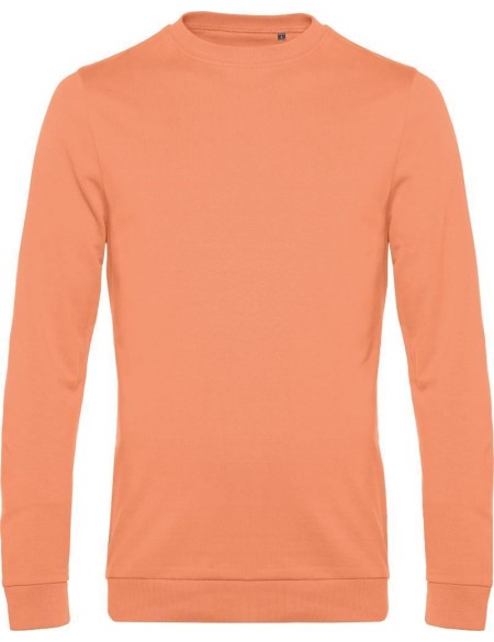 Herren-Sweatshirt ohne Kapuze #Set in - Melonenorange M