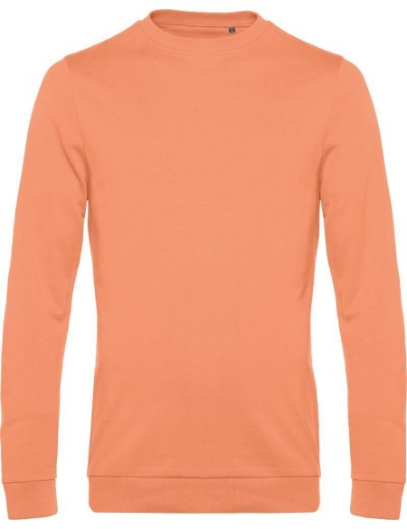 Herren-Sweatshirt ohne Kapuze #Set in - Melonenorange XL