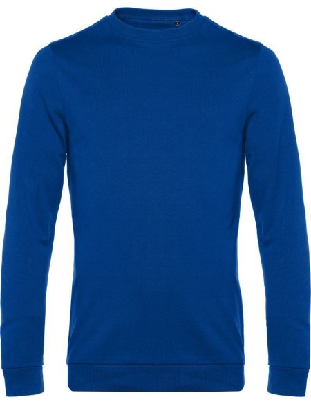 Herren-Sweatshirt ohne Kapuze #Set in - Königsblau XXL