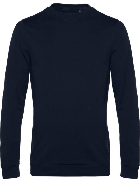 Herren-Sweatshirt ohne Kapuze #Set in - Marineblau 5XL