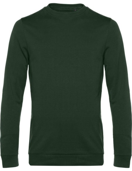 Herren-Sweatshirt ohne Kapuze #Set in - Waldgrün XXL