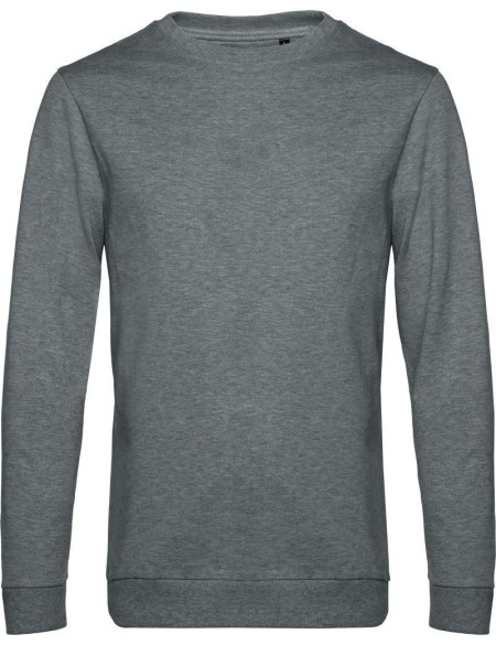 Herren-Sweatshirt ohne Kapuze #Set in - Heather Mid Grey XXL