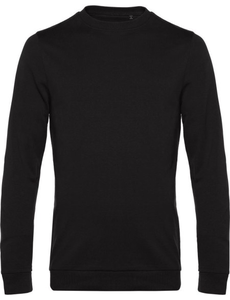 Herren Kapuzenpullover ohne Kapuze #Set in - Black pure L