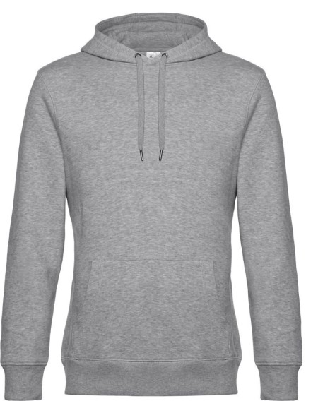 Herren Kapuzenpullover KING Hooded - Heather grey S