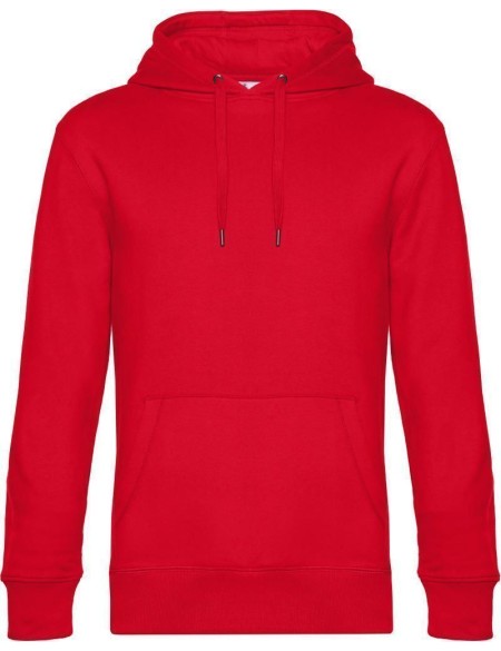 Herren Kapuzenpullover KING Hooded - Rot 4XL